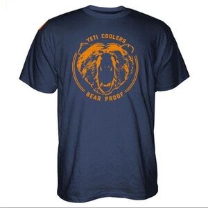 Yeti Bear Proof Cotton T-Shirt Navy